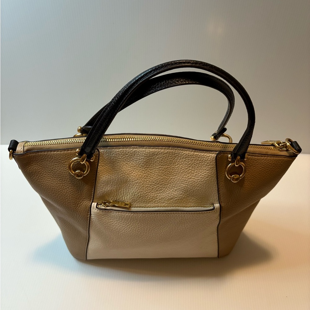 Coach Kacey Satchel Bag in Colorblock Hand Bag C6841- EUC - Picture 6 of 16